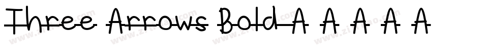 Three Arrows Bold字体转换